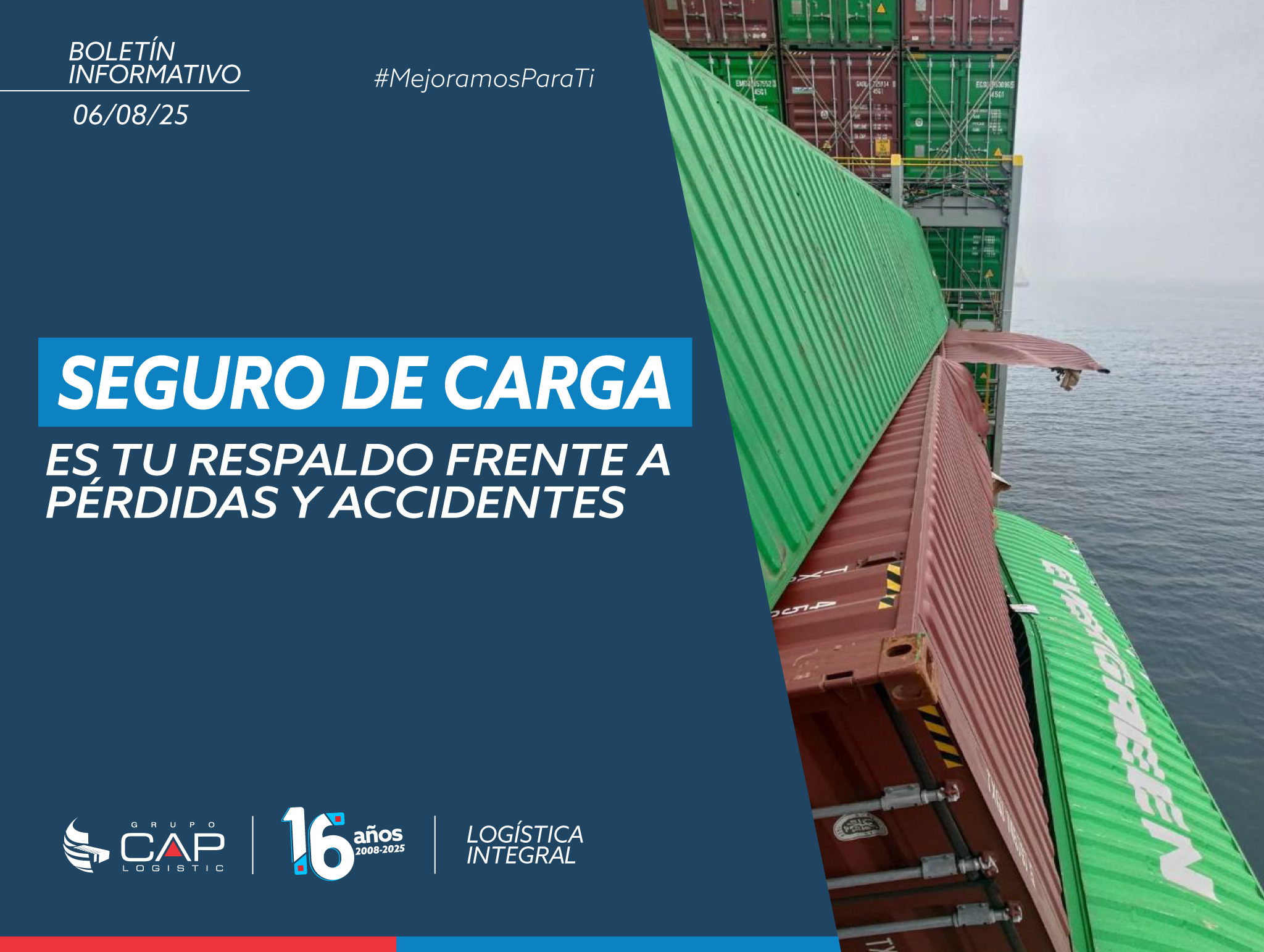 Seguro de carga Es tu respaldo frente a pérdidas y accidentes