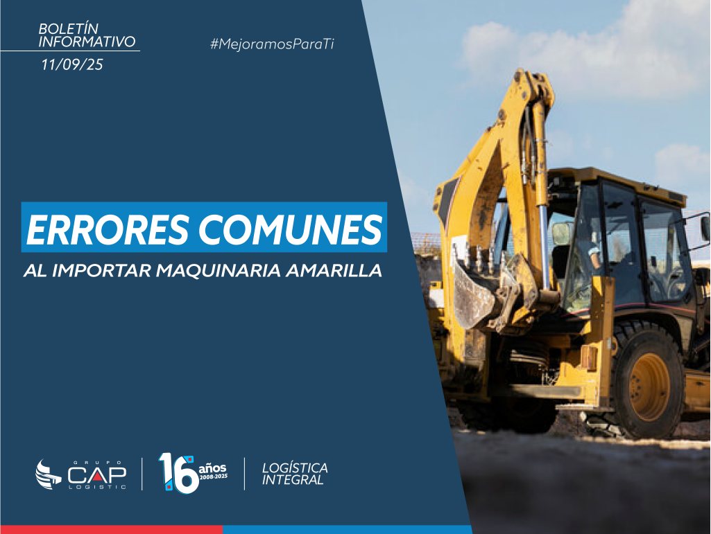 Errores comunes al importar maquinaria amarilla