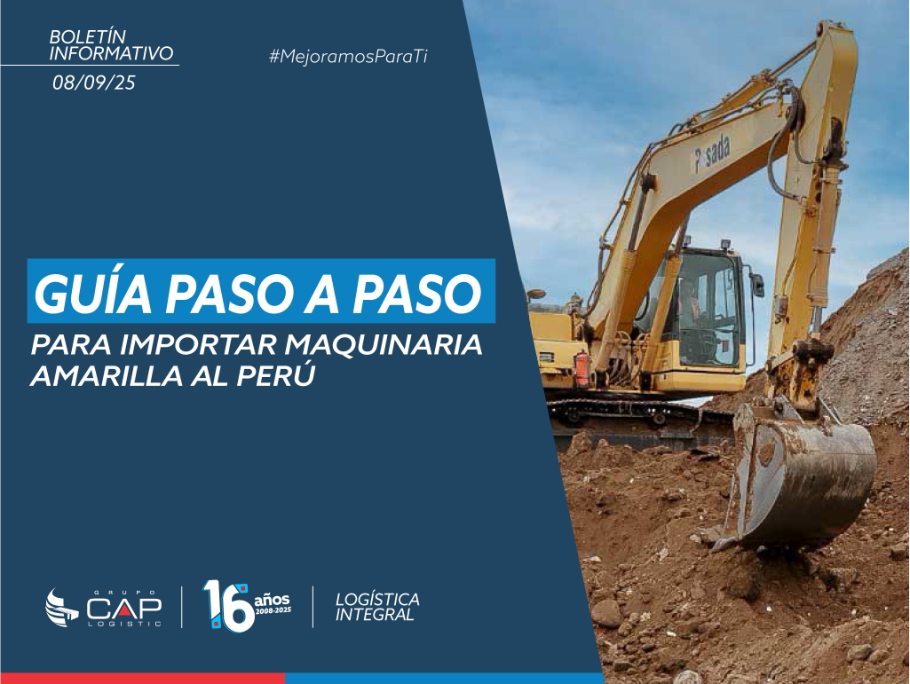 Guía para importar maquinaria amarilla al Perú